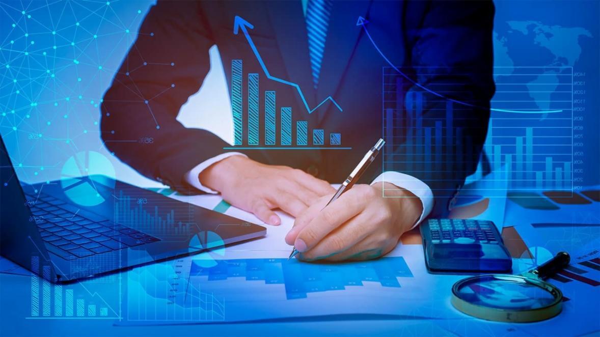 Instructor reviewing financial records documentation